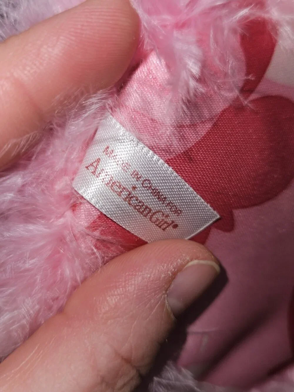American Girl Licorice Cat Bed Replacement Pink Satin Feather Pillow Mat